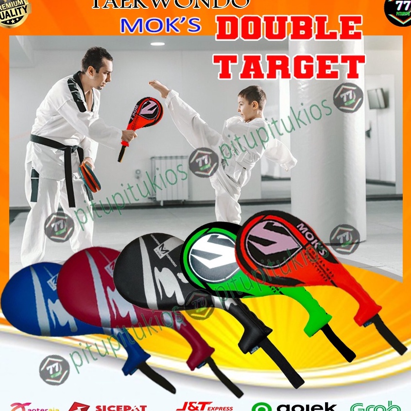Murah Terpopuler  Double Kick Kicking Foot Target Pad Kickpad Alat Alas Latihan Sasaran Tendang Tend