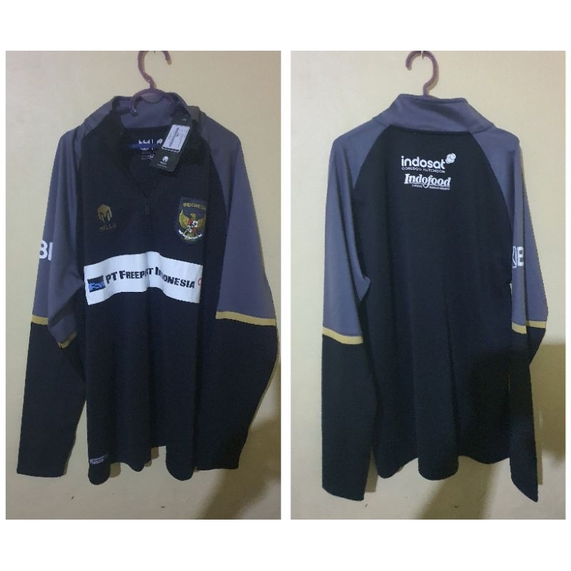 HalfZipper Timnas Indonesia FullSponsor size 2XL