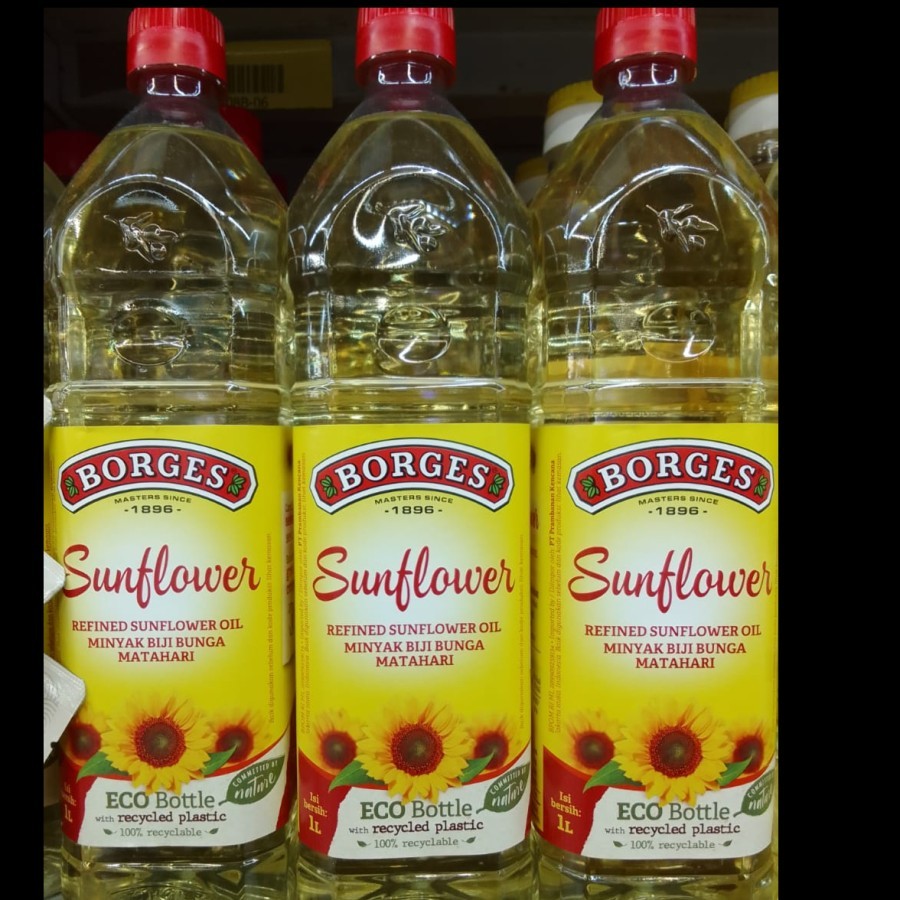 

Borges Sunflower Oil 1 Liter BEST Quality Guaranteed - Minyak Biji Mat