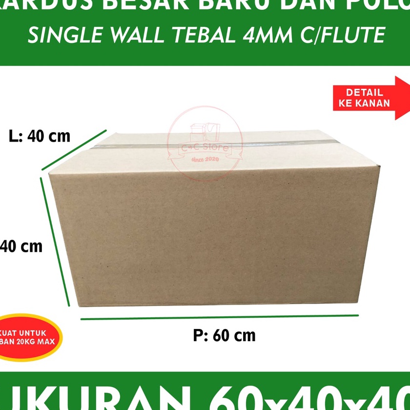 

Grosir Kardus Karton Box Packing Polos Corrugated 6x4x4