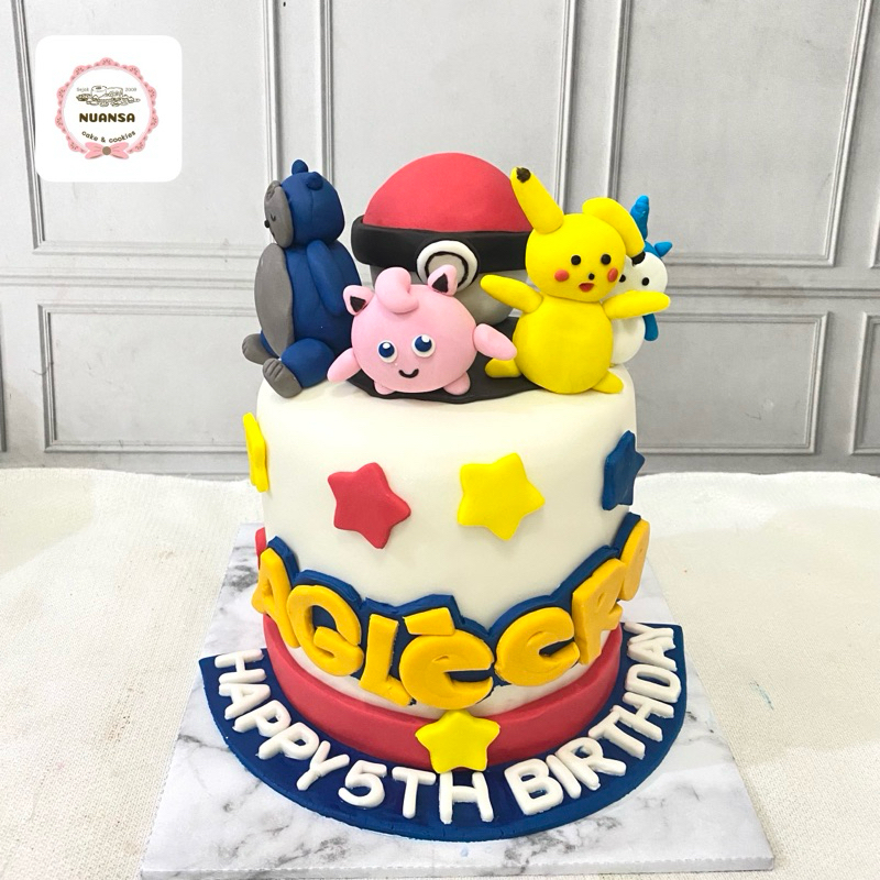 

custom kue ulangtahun tema pikachu