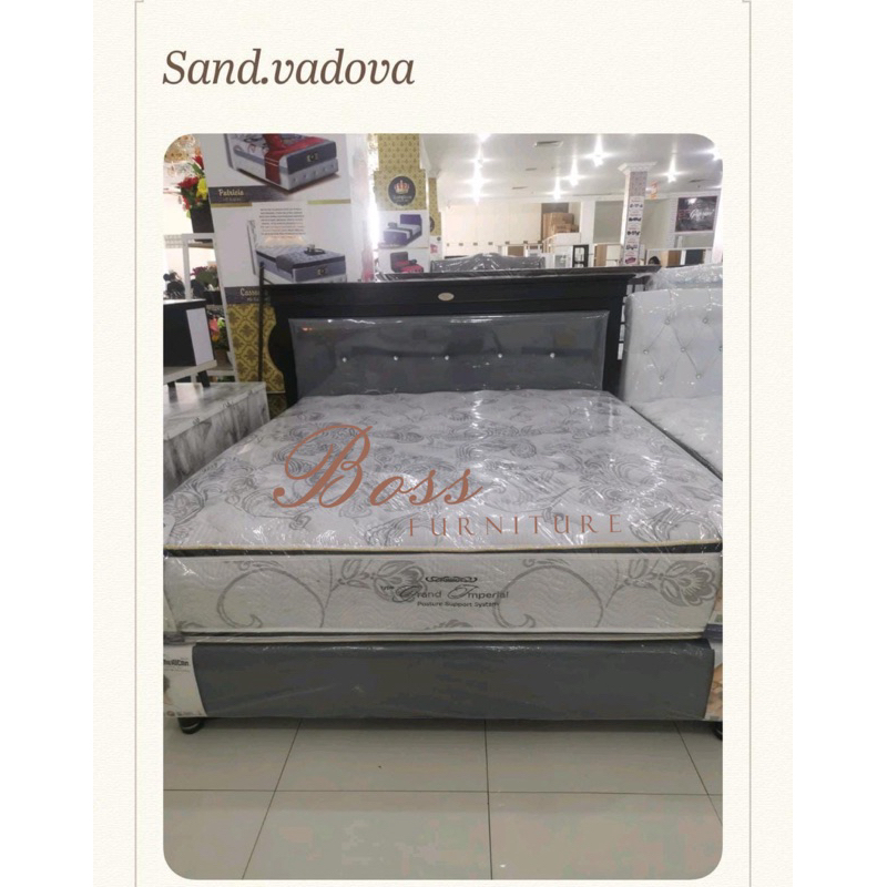 BEDSET MATRASS SPRINGBED AMERICAN PILLO GRAND IMPERIAL +HB PADOVA
