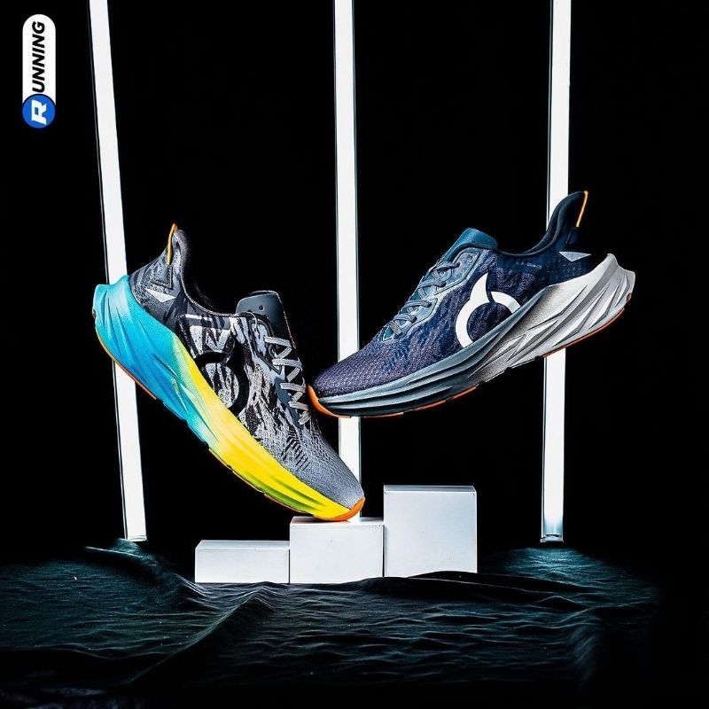 SEPATU RUNNING ORTUSEIGHT HYPERFUSE 1.4 BLACK CYAN GREY