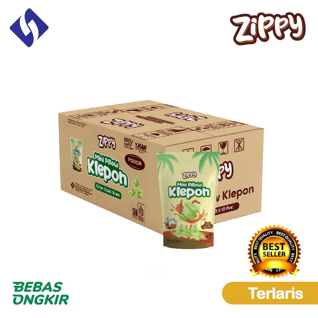 

Biskuit Zippy Mini Pillow Klepon Krim Gula Aren 30pcs/Karton