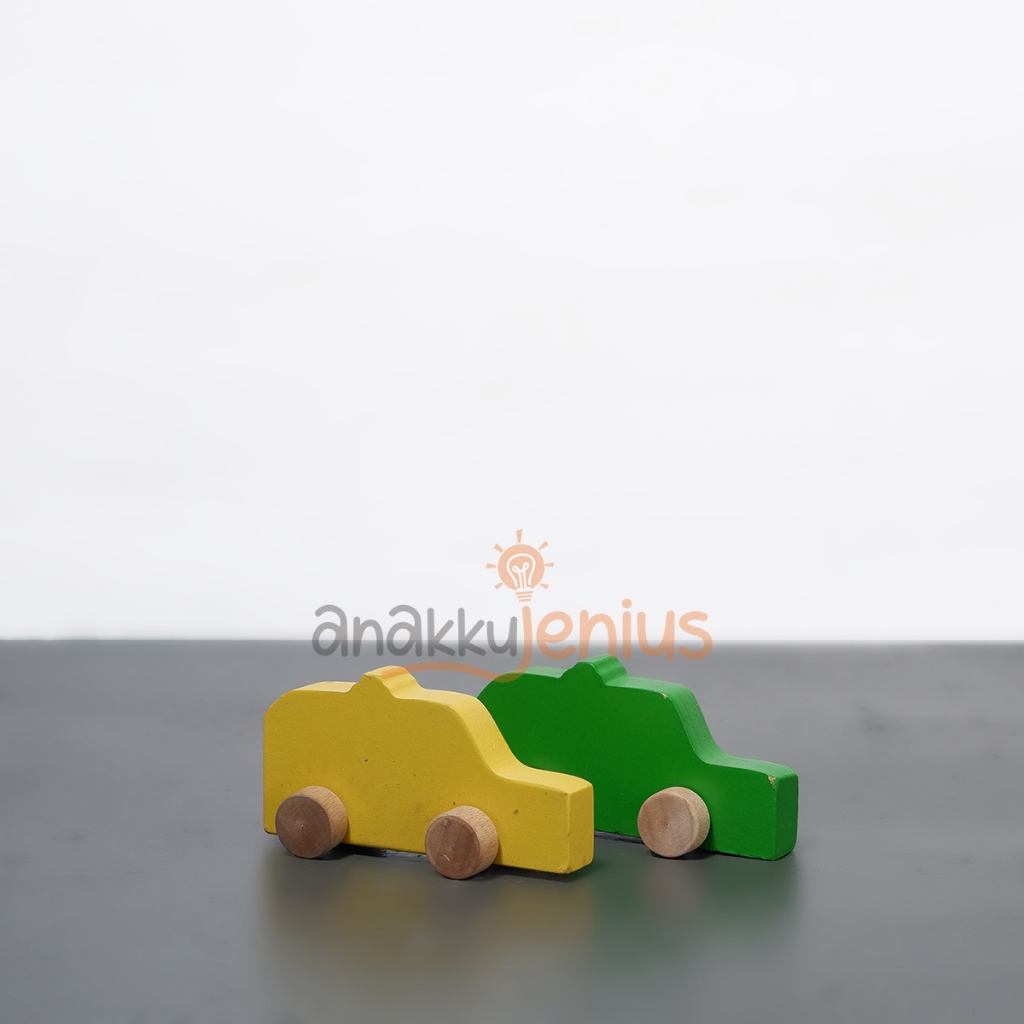 Anakku jenius ll Mainan miniatur mobil mobilan kayu / Aesthetic Wooden Car/ mainan mobil anak