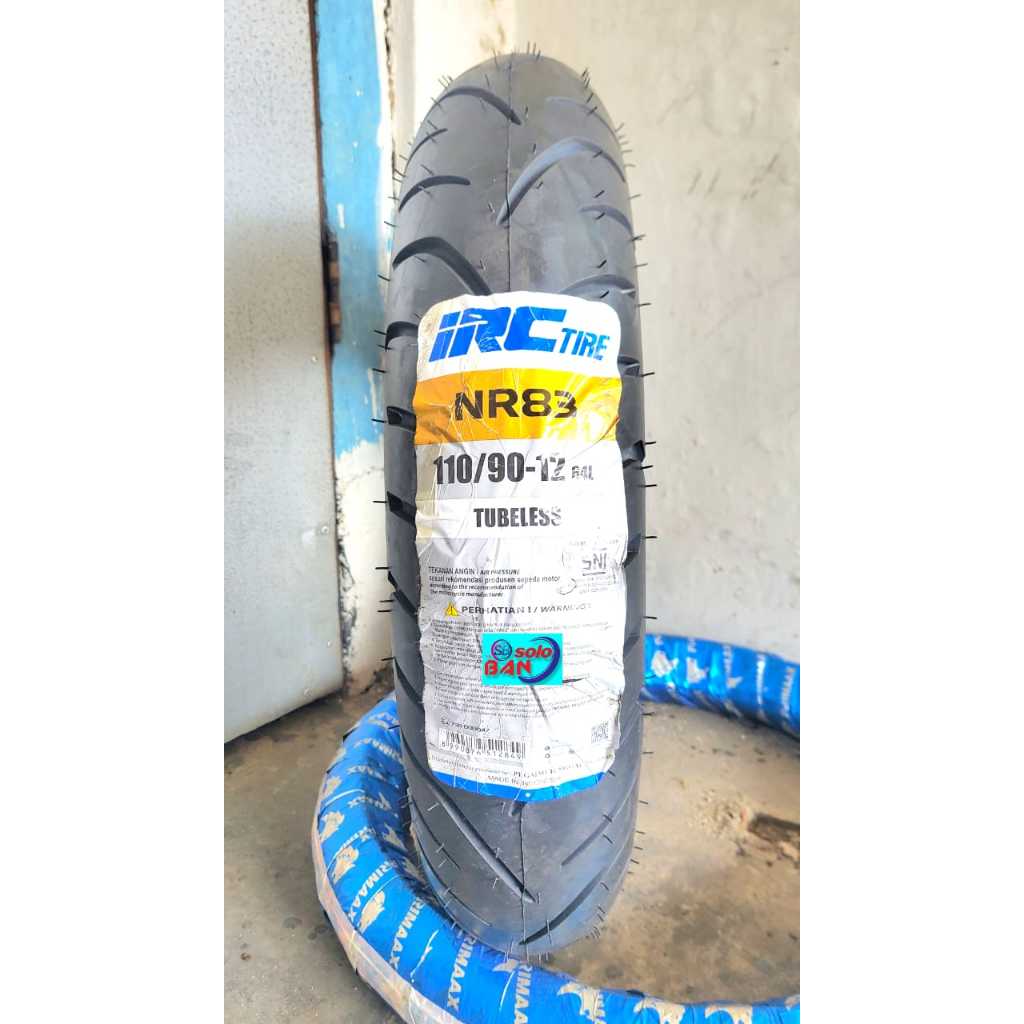 BAN TUBELESS IRC NR83 110/90-12 RING 12 ban irc 110/90-12 ban 110/90-12 ban tubles ban motor ring 12