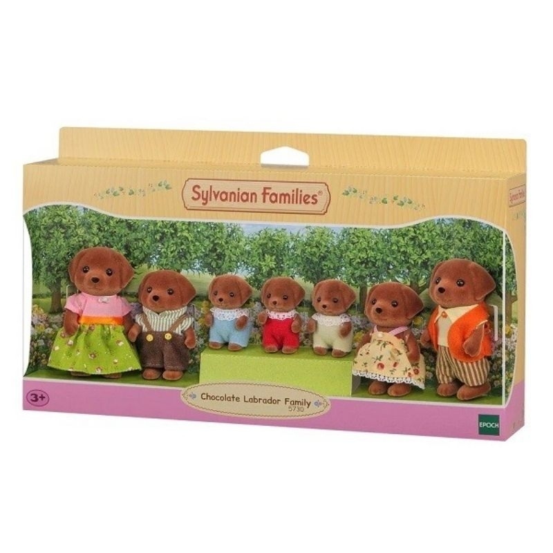 Mainan Anak Koleksi Sylvanian Chocolate Labrador Family 57300