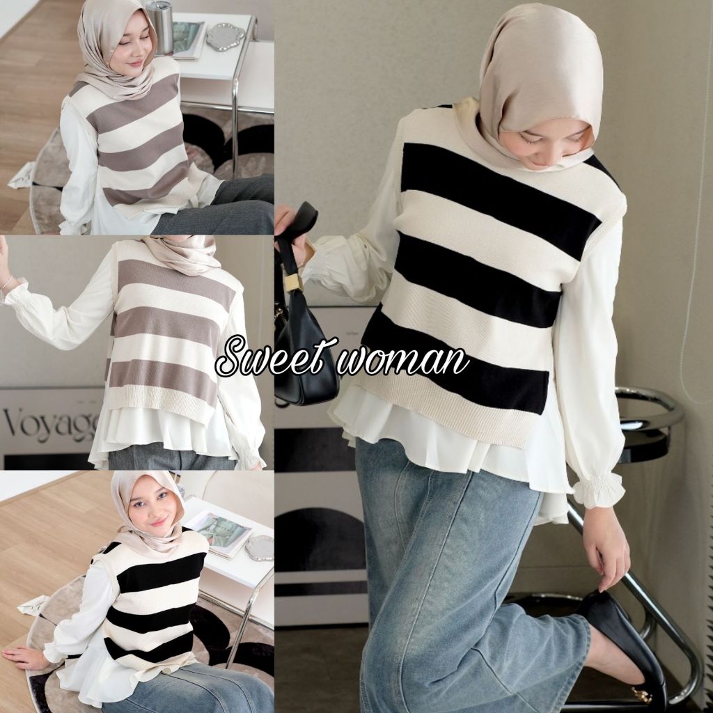 Sweet woman - blouse knit katun silk bangkok