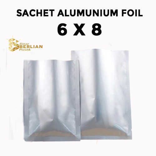 Kemasan Sachet Full Alumunium Foil 6x8 - 100 Pcs
