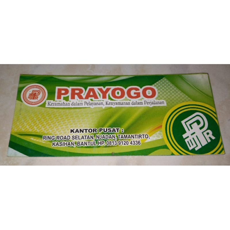 Tiket bis / bus jadul lawas