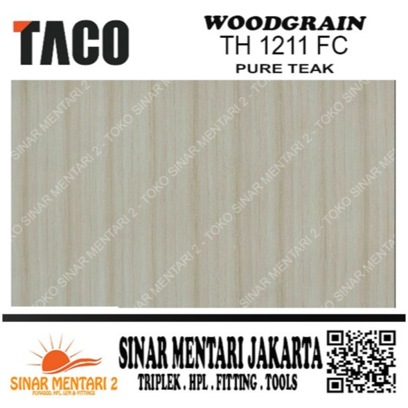 TACO HPL WOODGRAIN 1211 FC PURE TEAK