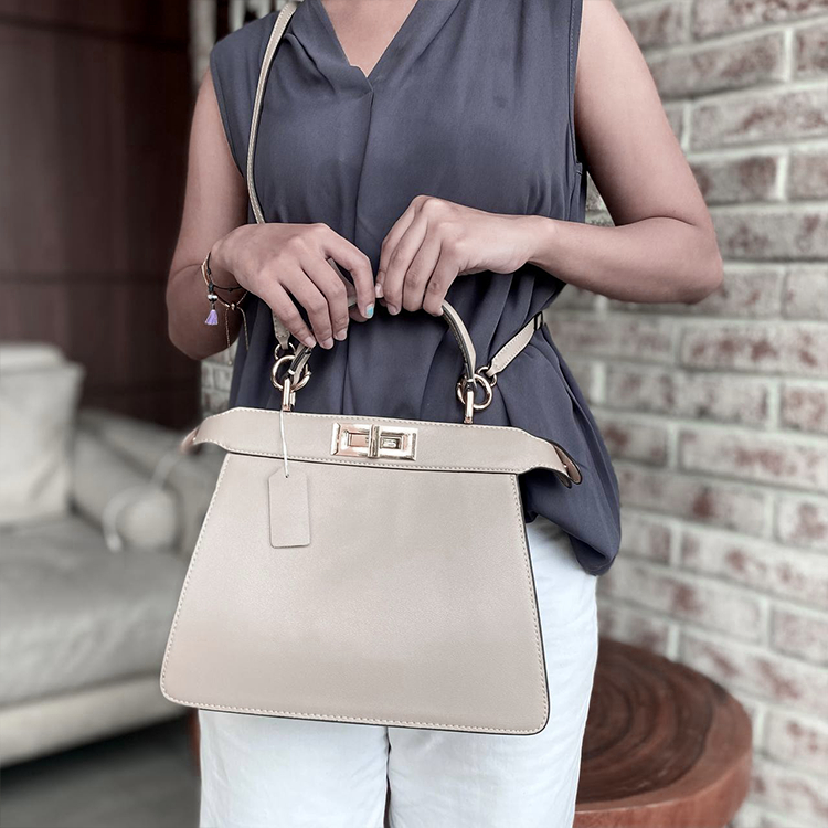 HMZ-08KH KHAKI NAMO SHOUDER AND CROSSBODY LUXURY DESIGN BAG