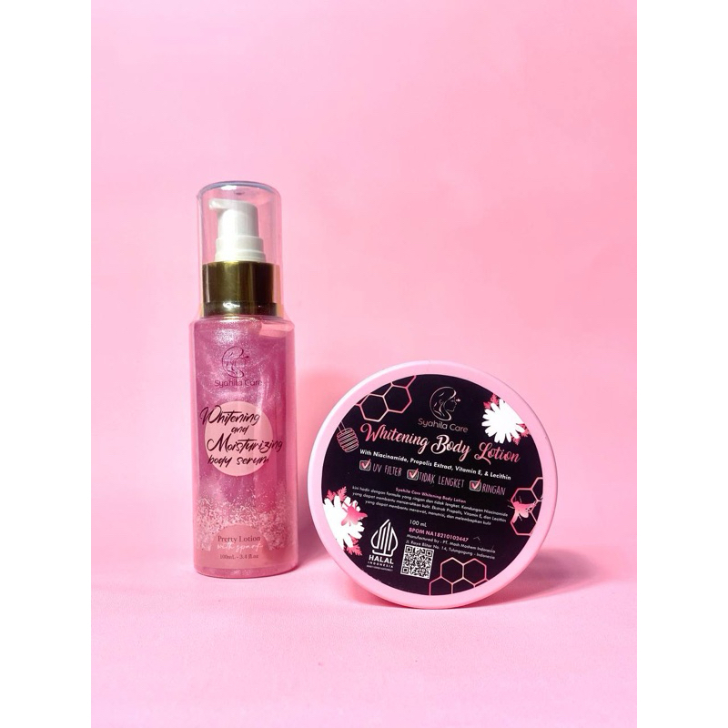 HANDBODY SYAHILA CARE | WHITENING BODY LOTION + WHITENING AND MOISTURIZING BODY SERUM SYAHILA CARE 1