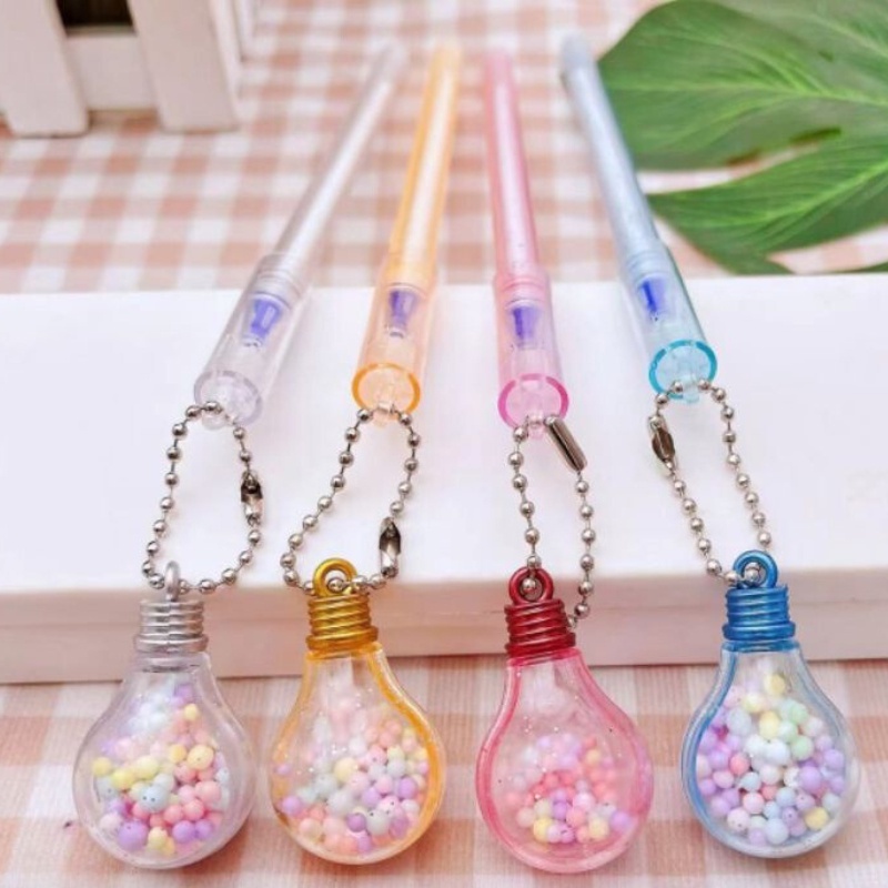 

Pena Gantungan Lampu Unik pulpen aesthetic pulpen kekinian glitter cute gantungan Alat Tulis Sekolah
