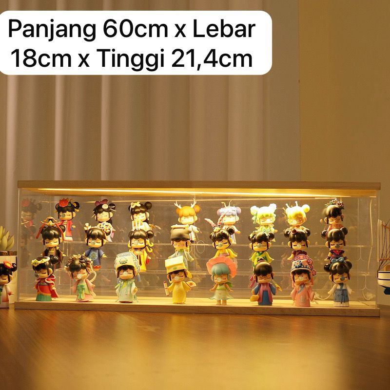 Box Kotak Akrilik Miniatur Pajangan Kristal Koleksi