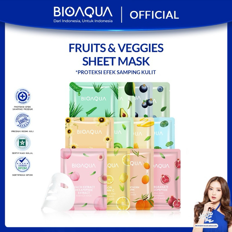 BIOAQUA Sheet Mask - Face Mask - Bioaqua Masker Wajah