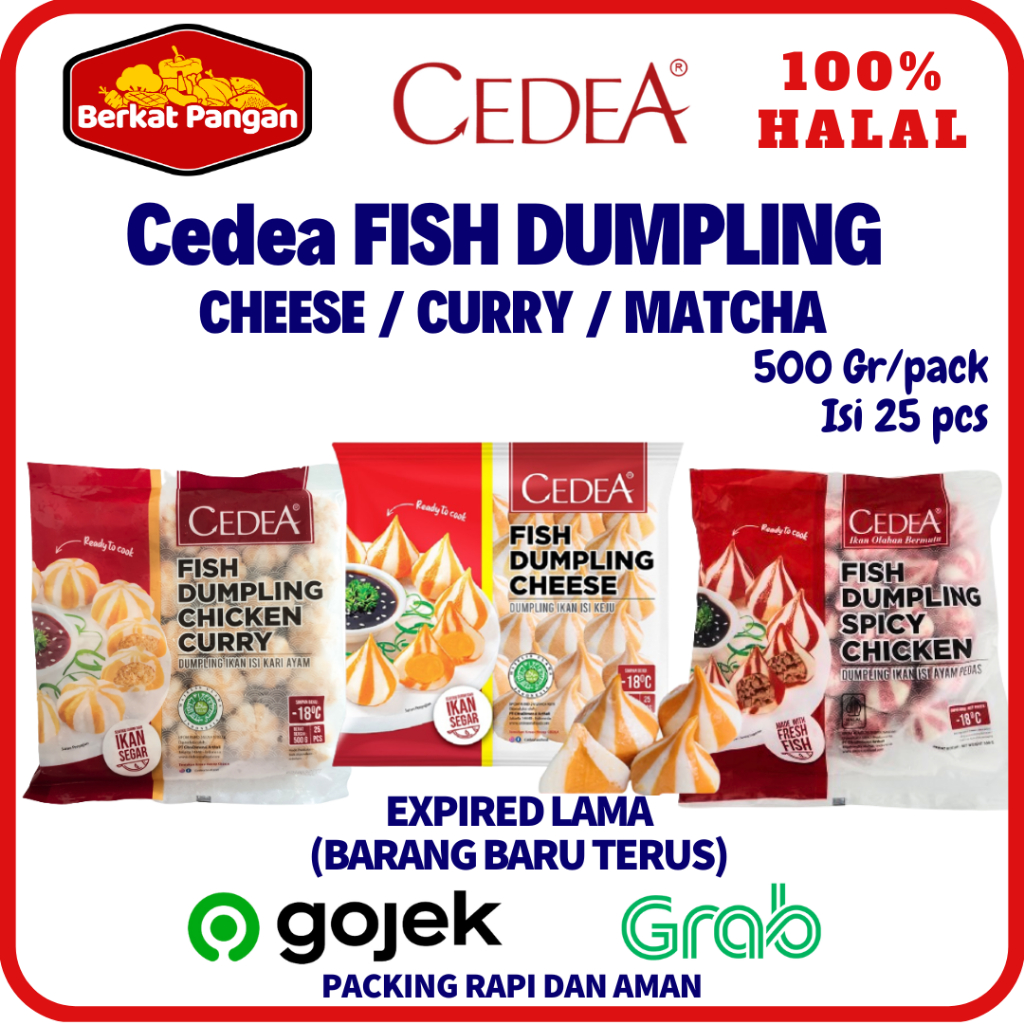 

CEDEA Fish Dumpling Cheese / Dumpling Chicken Curry / Dumpling Spicy Chicken 500gr