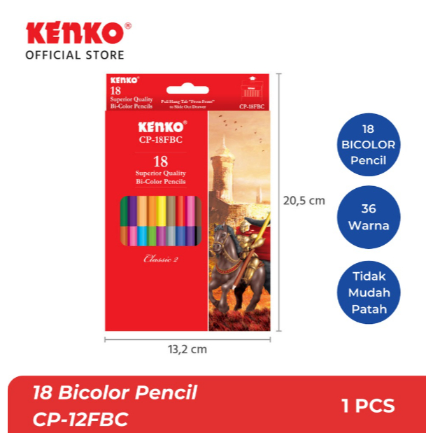 

KENKO - Pensil Warna Panjang 18W CP-18FBC