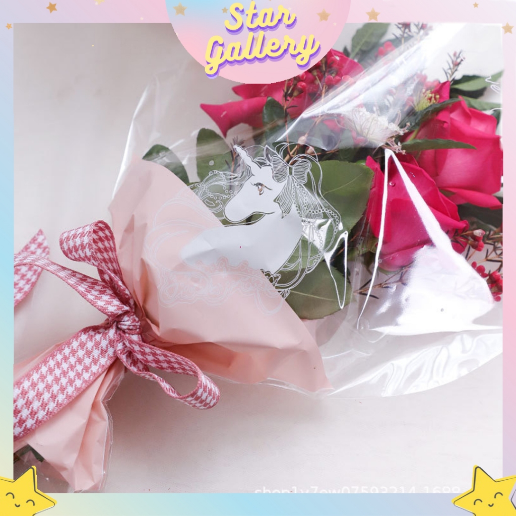 

Plastik Buket Bunga Unicorn Flower Wrapping Plastic Florist kb6150