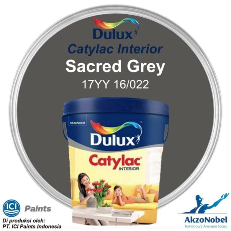 NEW cat dulux catylac interior 5 KG - sacred grey