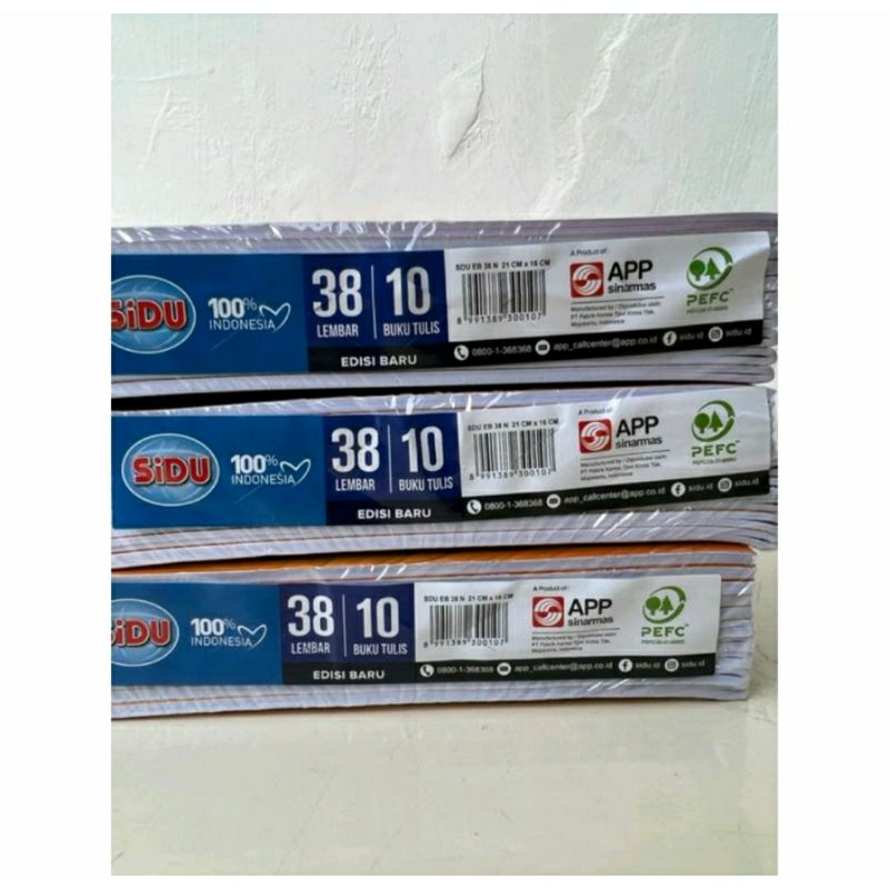 

BUKU TULIS SIDU 38 LEMBAR 1PACK