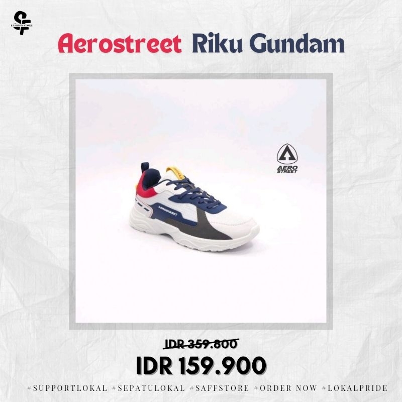 Aerostreet Riku Putih Merah Gundam