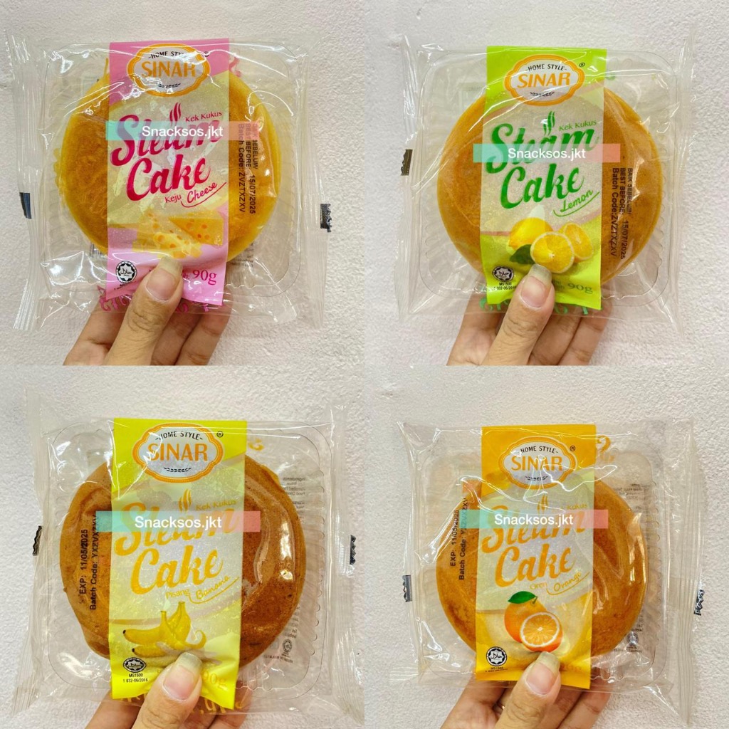 

HOME STYLE SINAR STEAM CAKE LEMON / ORANGE / BANANA / CHEESE - KUE KUKUS