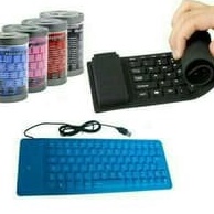 KEYBOARD FLEXIBLE USB KEYBOARD USB FLEXIBLE KEYBOARD LAPTOP keyboard gulung anti air h X5S9