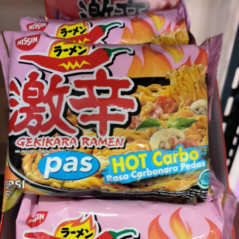 

Ramen Nissin Gekikara Mie Ramen Hot Carbonara 81gr Mie Goreng