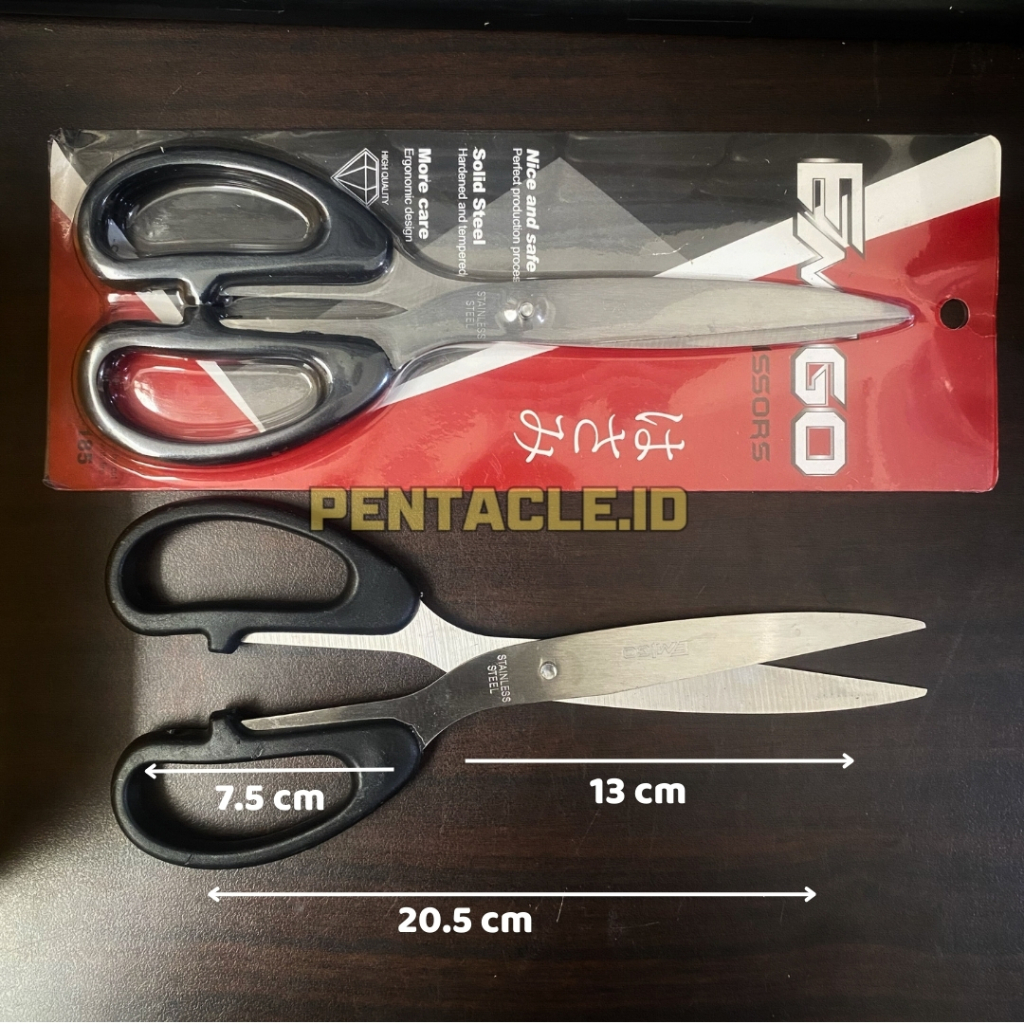 

Gunting EMIGO Besar 8 Inch Bahan Stainless Steel Panjang 20 cm Scissor Pemotong Berkualitas Alat Peralatan Perlengkapan Rumah Tangga Potong Cut Cutter Kertas Karton Bufalo Kardus Box Paper Lembar Plastik Plastic Logam Besi Tools Sablon Pentacle Malang