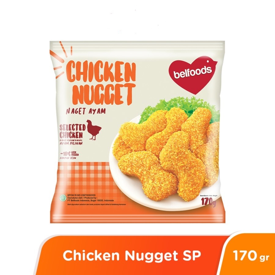 

CHICKEN NUGGET SP BELFOODS 170GR NAGET AYAM HALAL