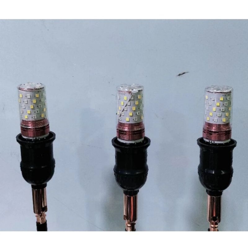 LAMPU JAGUNG ASLI FULL 12W E27 E14 3WARNA LAMPU BOLA LAMPU HIAS LED BULB / BIRU GUNING PINK / PUTIH 