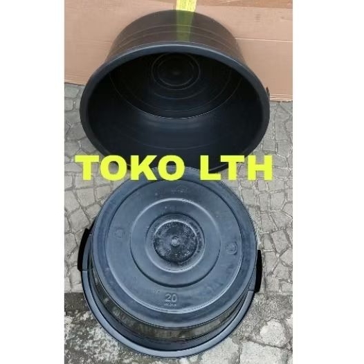 JOLANG HITAM 20 KUPING PLASTIK BAK BASKOM EMBER TINGGI