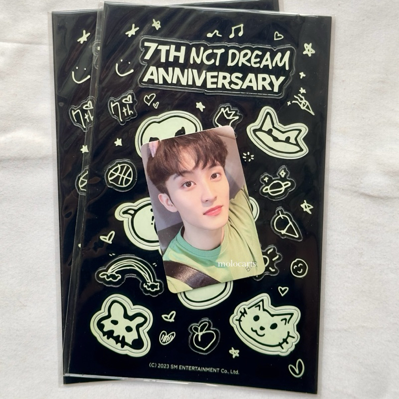 mark gitd anniv dream (sealed) - official photocard pc glow in the dark md 7th anniversary nct dream