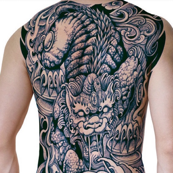 KODE N83Y PREMIUM Tattoo Semi Permanen Fruit Ink Tato temporer full punggung penuh motif 3d tahan la