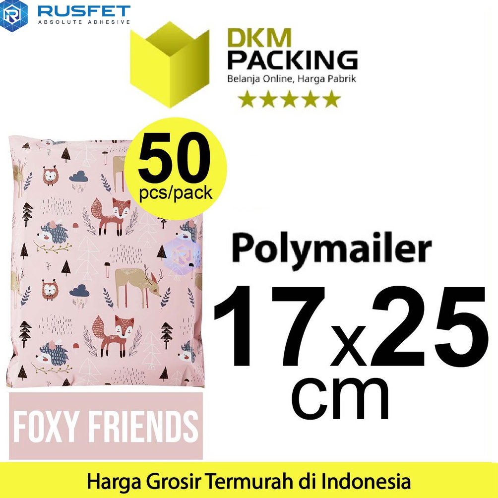 

KODE Y9V9 Amplop Plastik Packing 17x25cm Polimailer RUSFET Polymailer PREMIUM TERMURAH Fox PACK