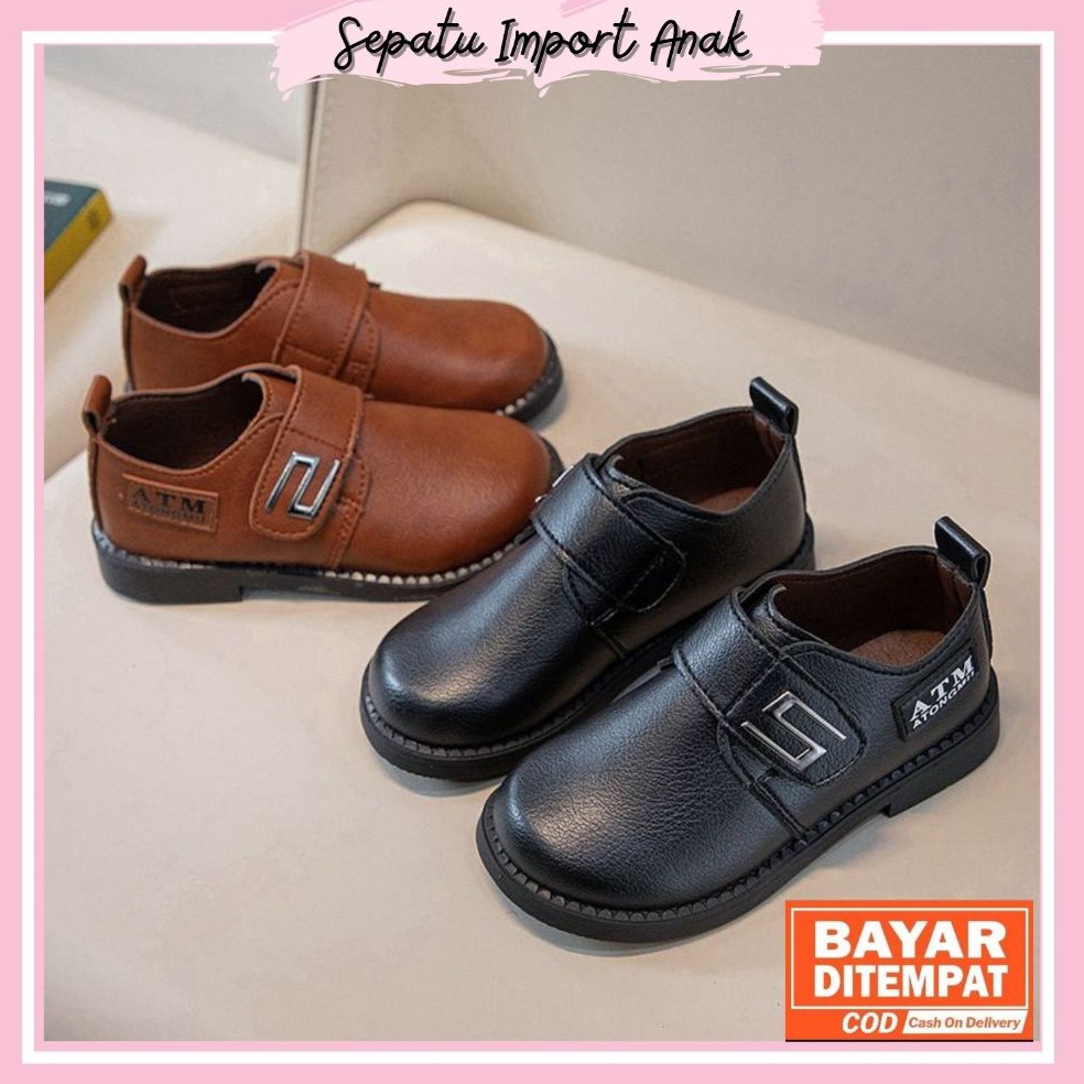 KODE D64G Sepatu pesta sepatu formal anak lakilaki import