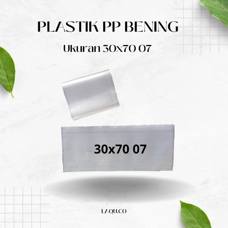 Plastik Pp Bening Tebal 07 Ukuran 30x70 07 plastik Kemasan makanan