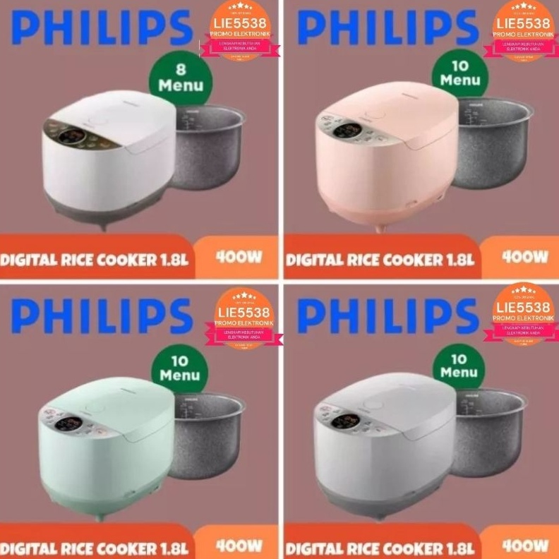 MAGIC COM PHILIPS DIGITAL RICE COOKER HD 4515  HD4515 18 liter GARANSI RESMI x S4F5