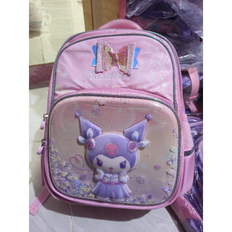 Tas ransel Korea Supreme size SD Kuromi