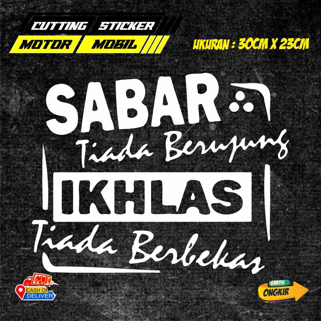 STIKER KATA KATA UNTUK MOBIL TRUCK/PICKUP/L300 STIKER KATA KATA KEREN