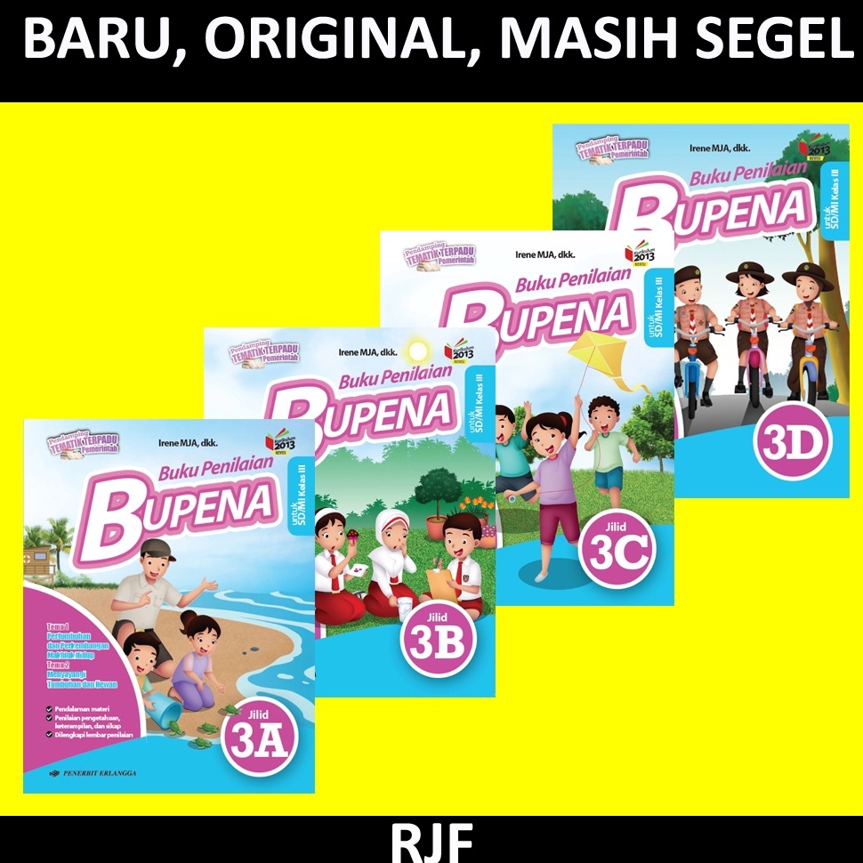 BUPENA SD  KLS 3 A B C D BUKU PENILAIANK31N PLUS KUNCI JAWABAN s K6B6