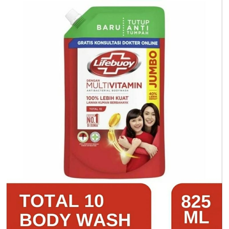 Lifebuoy Sabun Cair Total 10 825ml