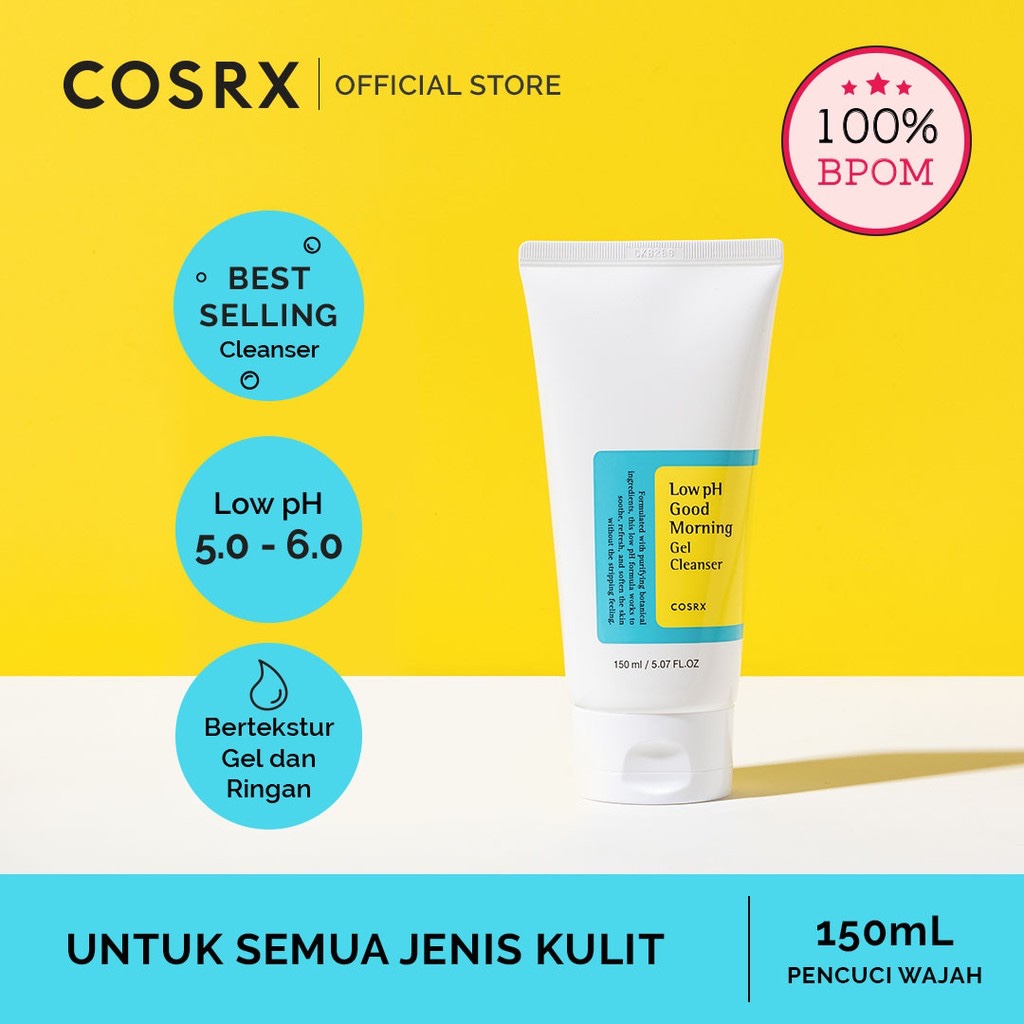 COSRX Low pH Good Morning Cleanser - 50ml 150ml (Sabun Wajah Untuk Semua Jenis Kulit)
