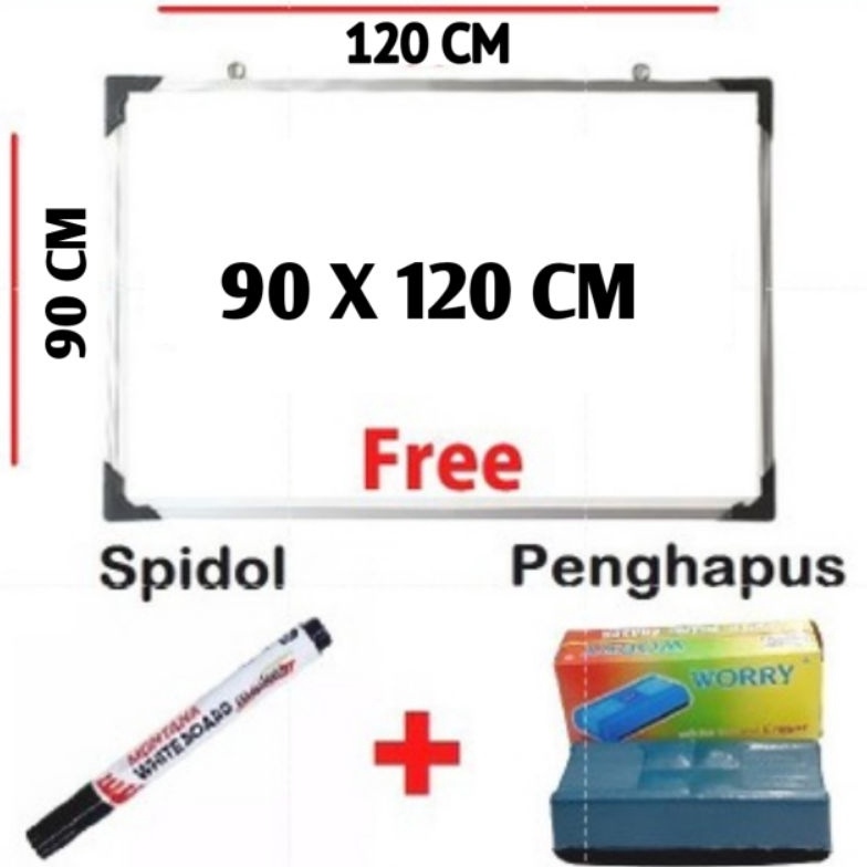 

PAPAN TULIS WHITEBOARD DUA SISI FREE SPIDOL DAN PENGHAPUS q C3E3