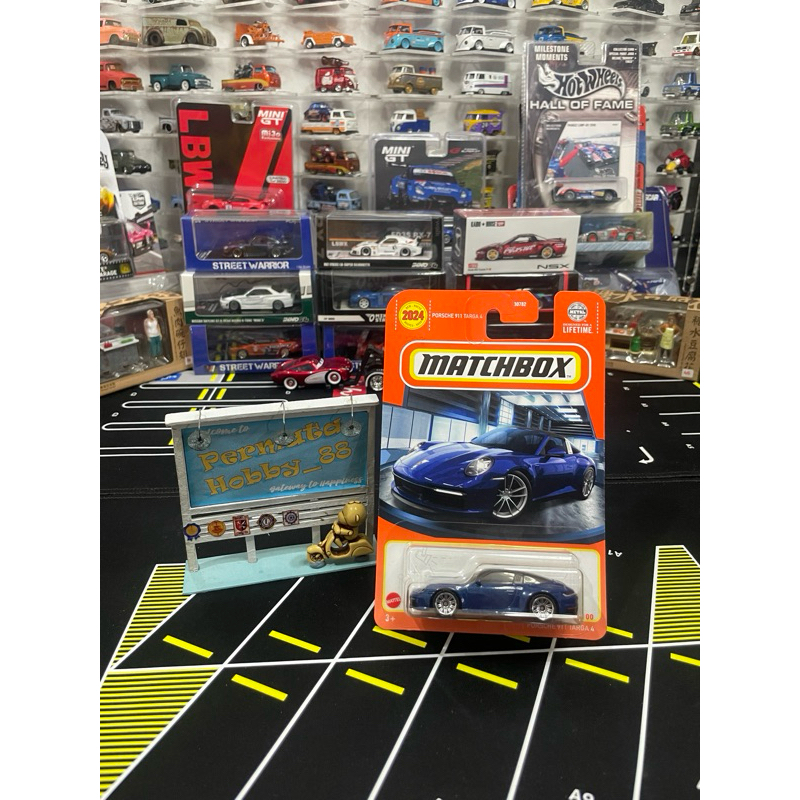 Matchbox Porsche 911 Targa 4 Biru
