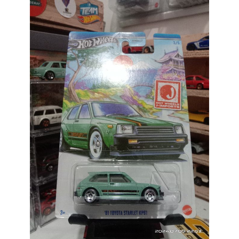 HOT WHEELS 81 TOYOTA STARLET KP61