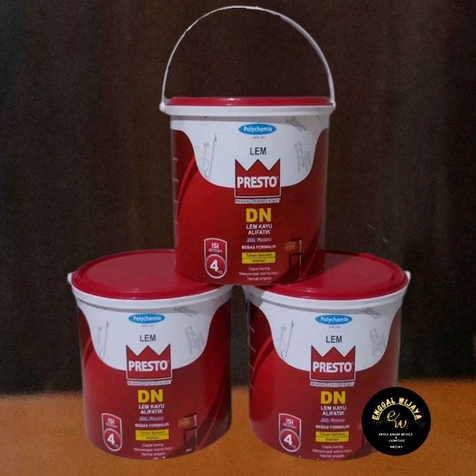 

LEM KAYU PRESTO DN 4kg GALONEMBER ALIFATIK b E1B6