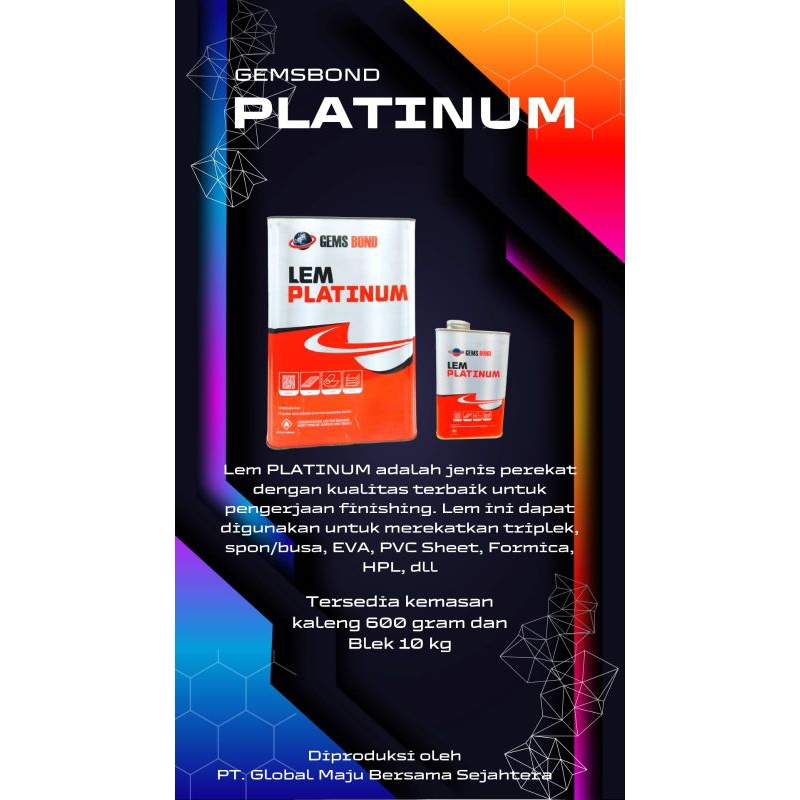 Lem Kuning Serbaguna | Lem kuning GEMS BOND | Lem Kuning HPL 10.Kg/Blak
