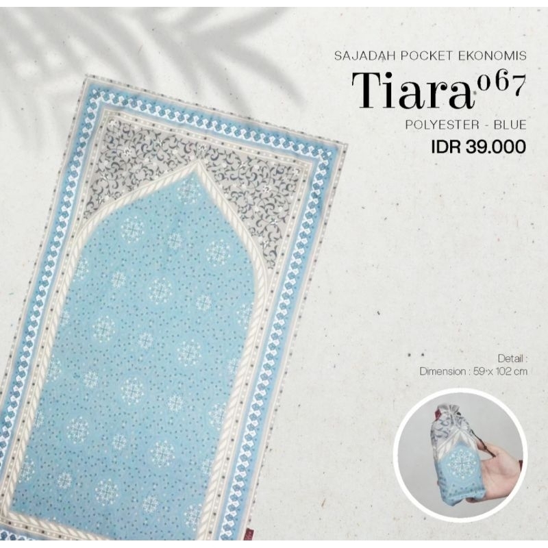 Sajadah Pocket Travel Tatuis Tiara 067 polyester